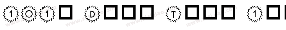 101! Deco Type 1字体转换